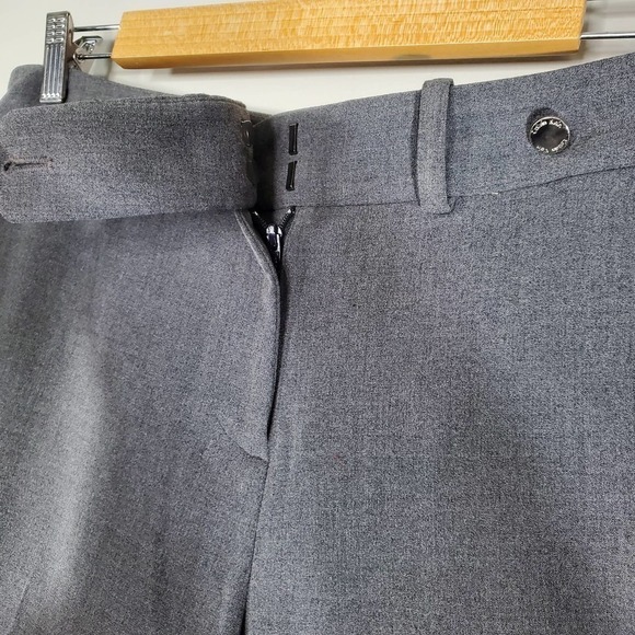 Calvin Klein Classic Fit Straight Leg Stretch Luxe Pants Charcoal Gray Size 12 - Picture 4 of 12